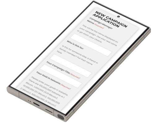 BitBackMe campaign form